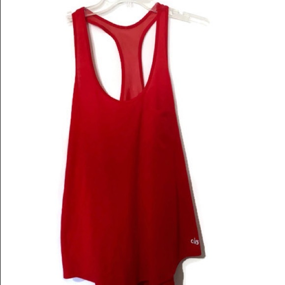 ALO Yoga | Tops | Alo Yoga Track Racerback Mesh Back Tank Top | Poshmark